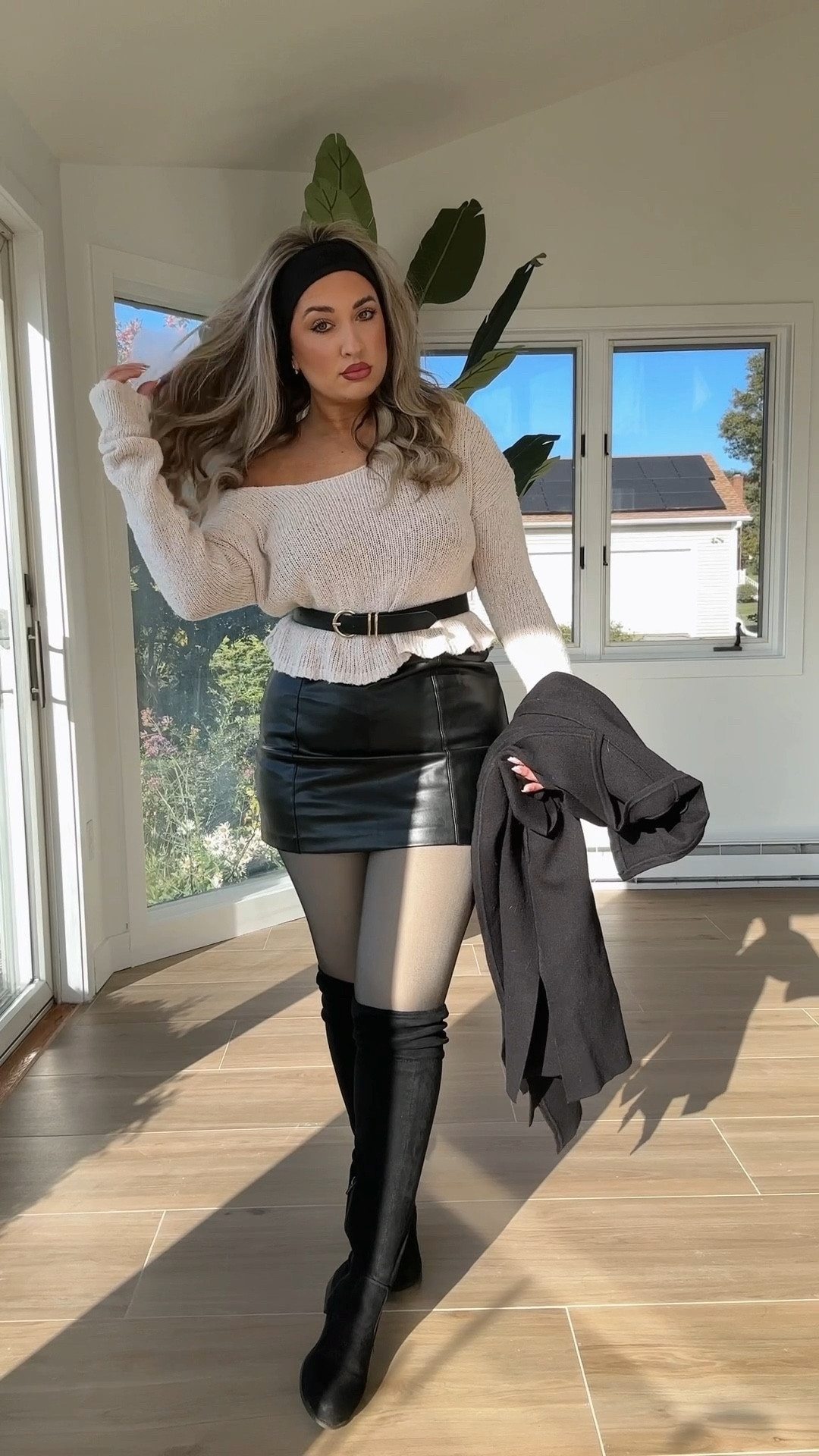 Fall outfit idea, perfect for date night, the pumpkin patch or even a corn maze! Wearing a medium in top and large in skirt & thermal tights. 


#LTKSeasonal #LTKStyleTip #LTKFindsUnder50