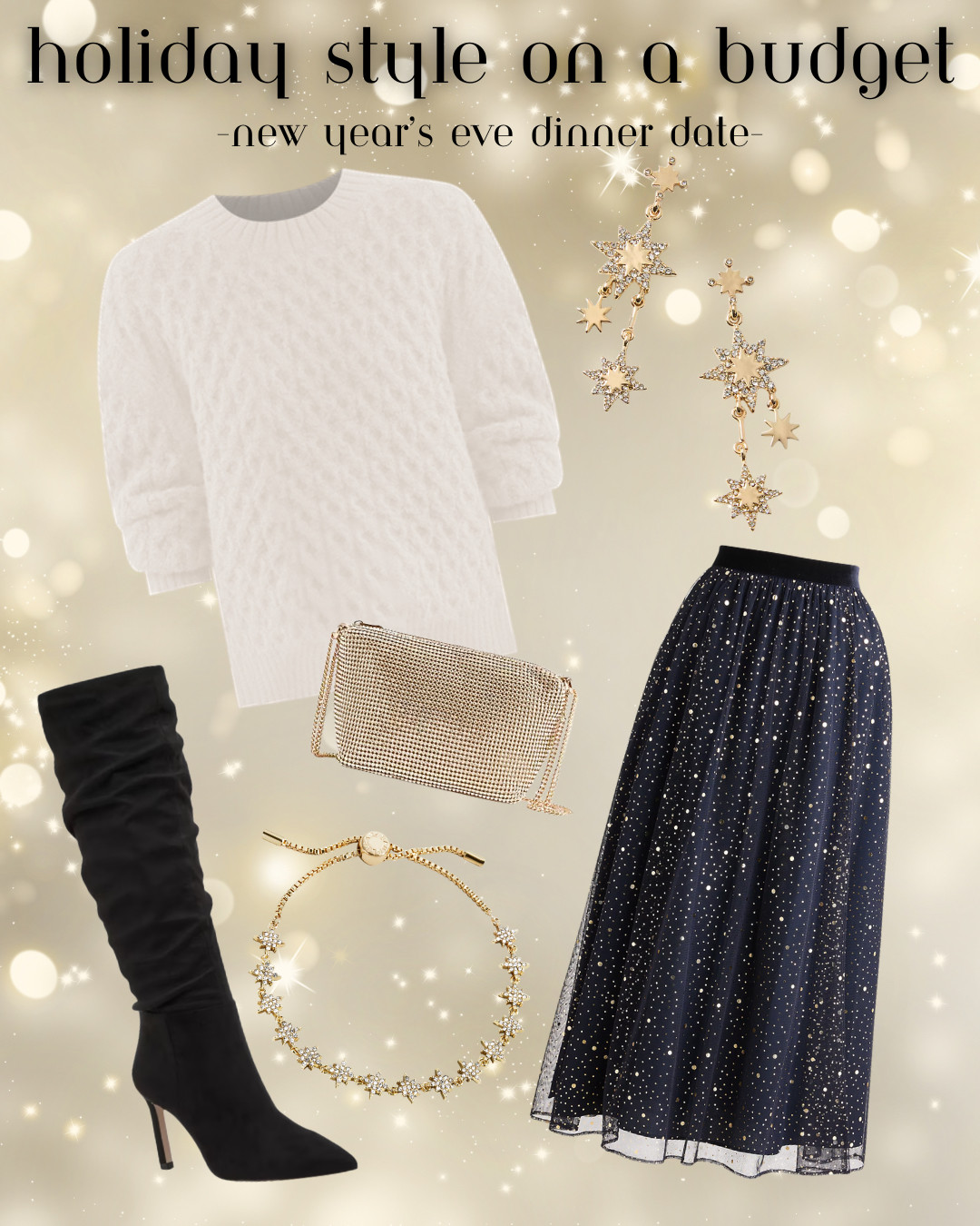 Staring a comfy-yet-glam and affordable holiday outfit, perfect for a New Year's Eve dinner date!  

 #LTKHoliday #LTKSeasonal #LTKFindsUnder100