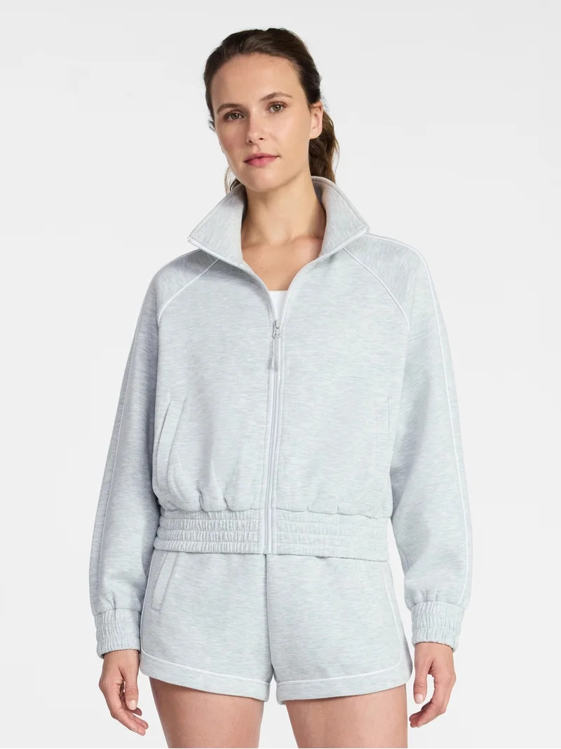 Avia Women's ScubaKnit Track Jacket, Sizes XS-XXXL | Walmart (US)