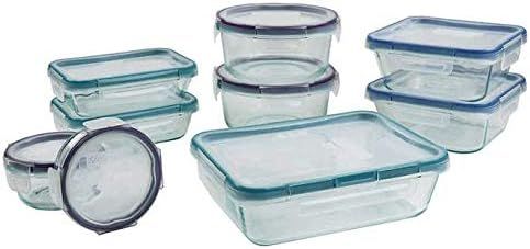 Snapware Pure Pyrex 18-Piece Glass Food Storage Set, 2.6, Clear | Amazon (US)