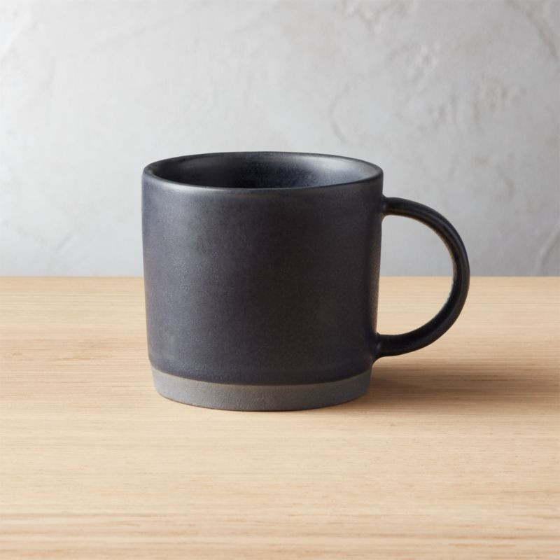 Cast Reactive Glaze Black Espresso Cup + Reviews | CB2 | CB2