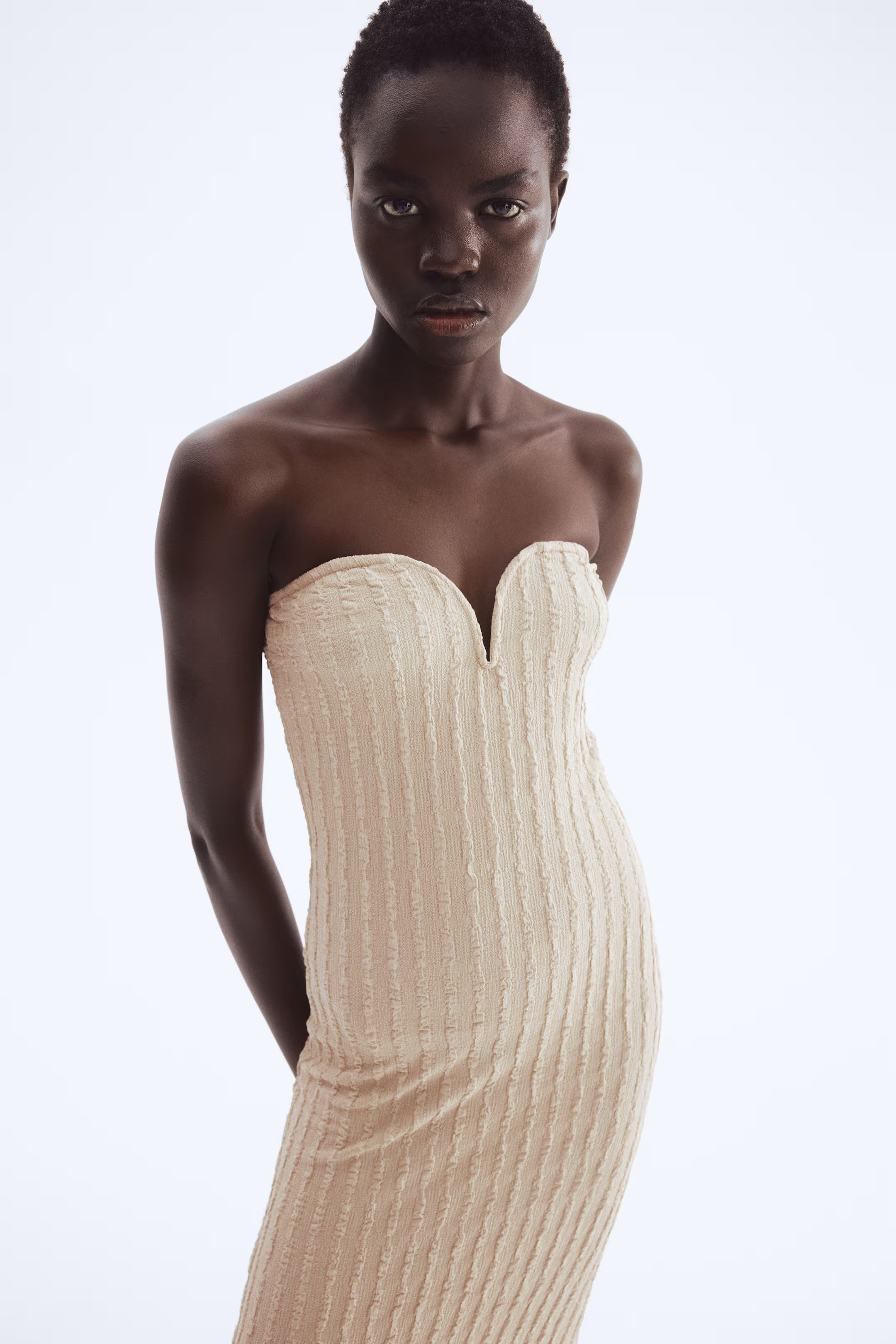 Textured Jersey Bandeau Dress | H&M (US + CA)