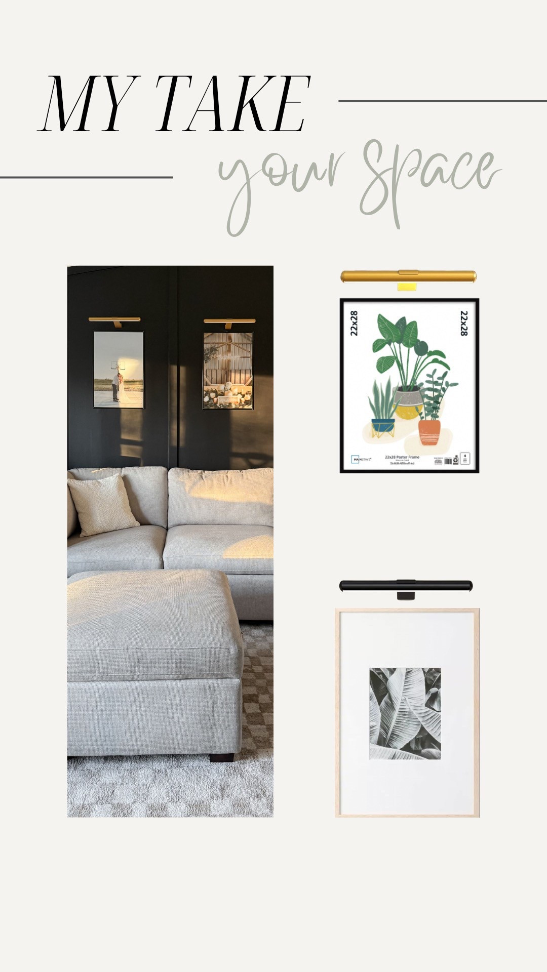 My take on your space! Big frames on your big empty wall 👏🏼

#LTKHome