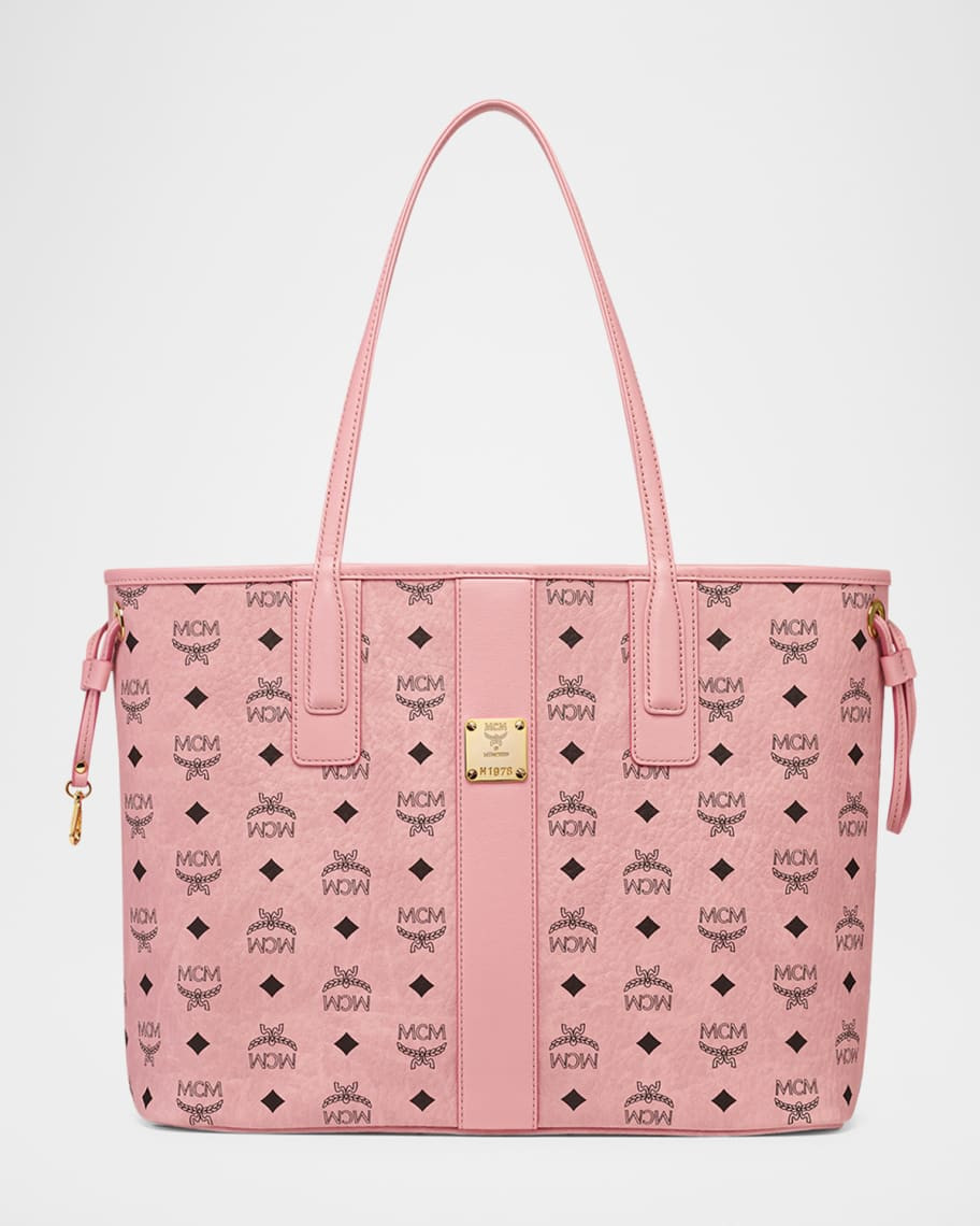 MCM Liz Medium Visetos Shopper Tote Bag | Neiman Marcus