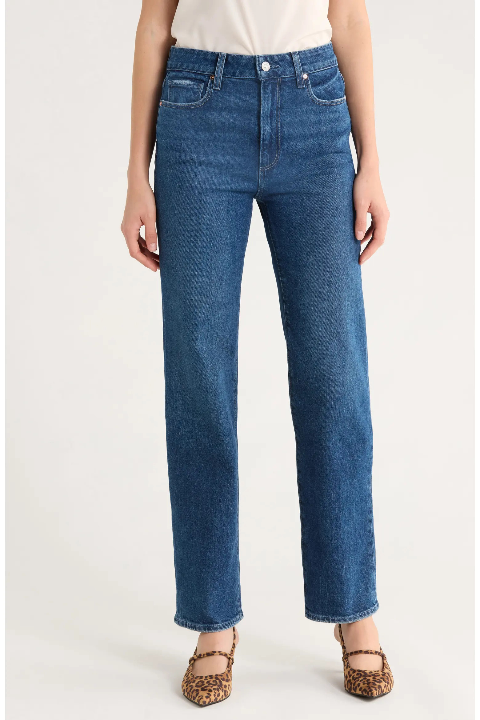 PAIGE Stevie High Waist Straight Leg Jeans (Women) | Nordstrom | Nordstrom