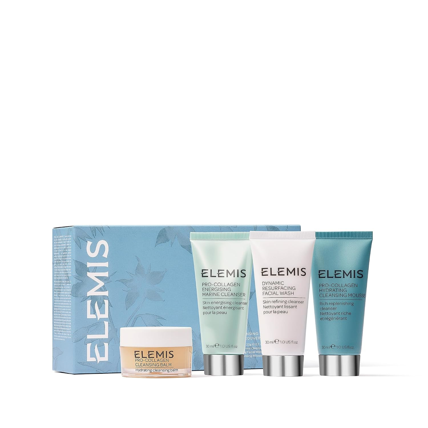 ELEMIS Double Cleanse Starter Collection – 4-Piece Skincare Set for Customized Cleansing – Includes Cleansing Balm, Mousse, Resurfacing Wash & Marine Cleanser – Discovery Set for All Skin Types | Amazon (US)