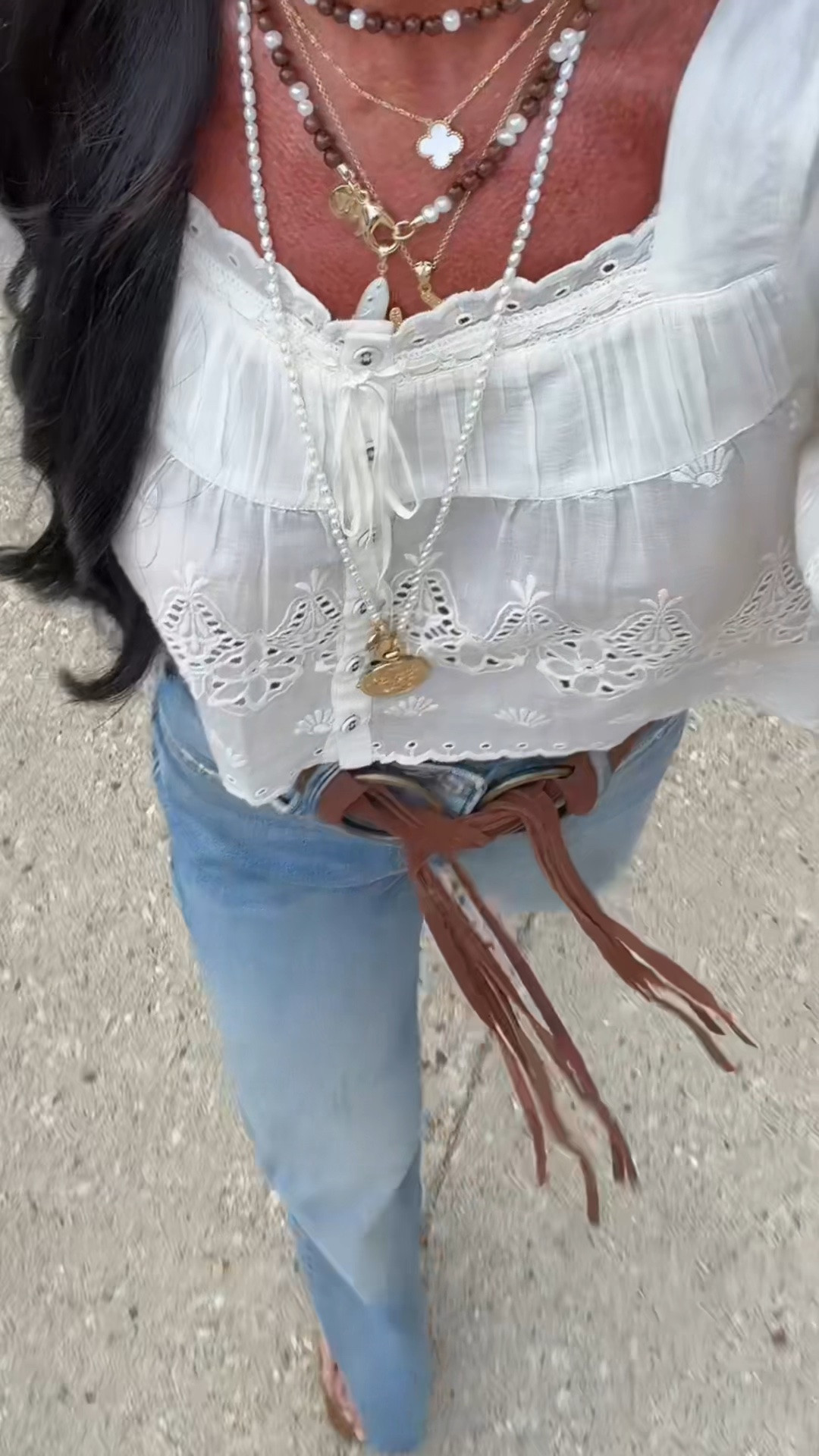 Love these necklaces together and this suede belt is so good! You can use code SHANNON20 on my jeans they are the best! @Anthropologie

#LTKootd #LTKSeasonal #LTKSaleAlert