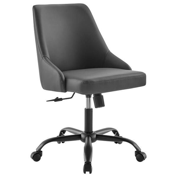 Designate Swivel Vegan Leather Office Chair - Overstock - 31910118 | Bed Bath & Beyond