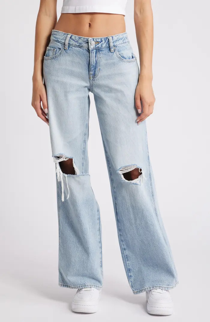 Ripped Baggy Wide Leg Jeans | Nordstrom