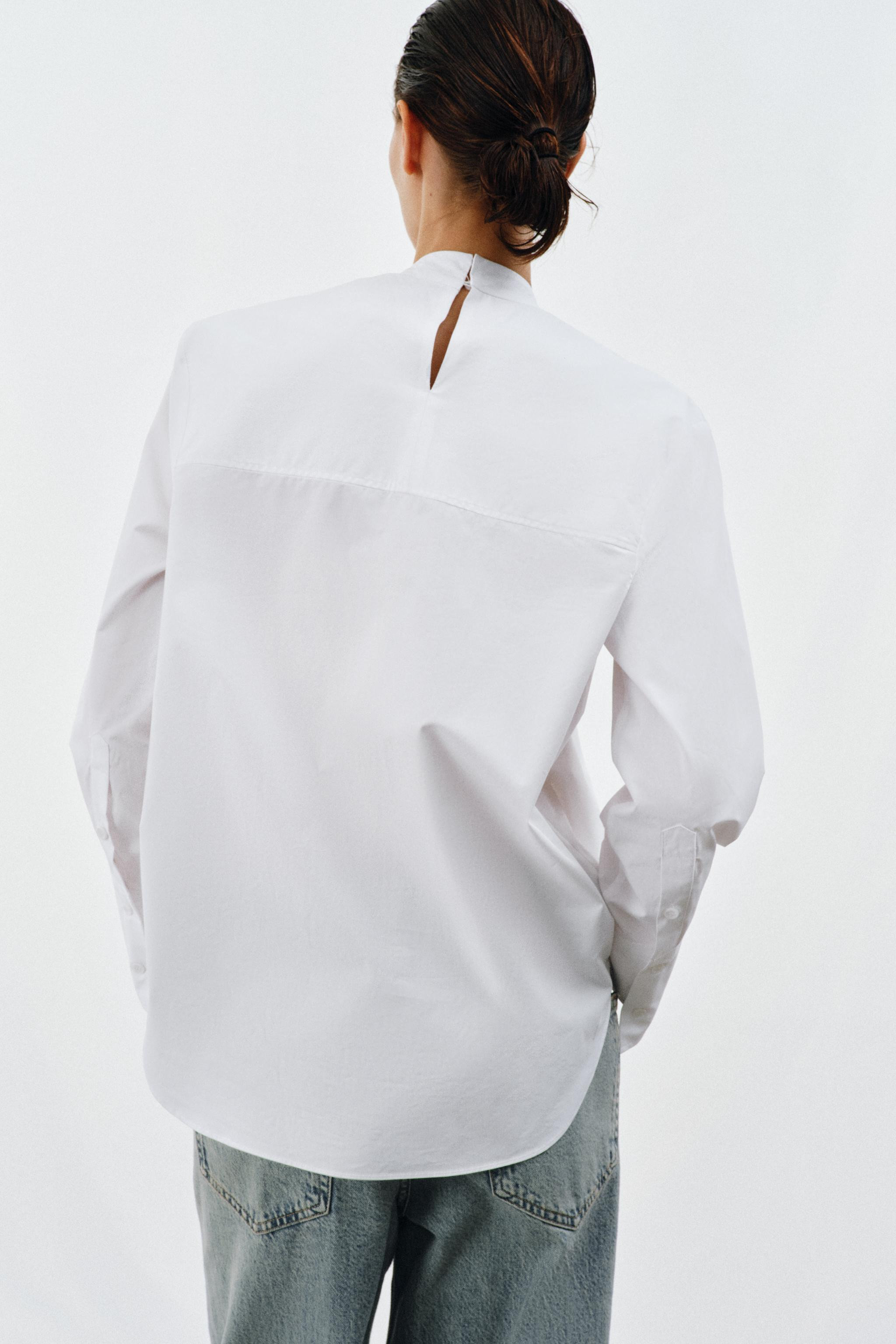 TIED POPLIN SHIRT ZW COLLECTION | Zara US