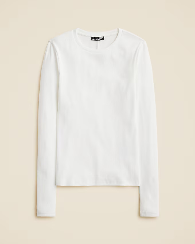 Perfect rib long-sleeve T-shirt | J. Crew US