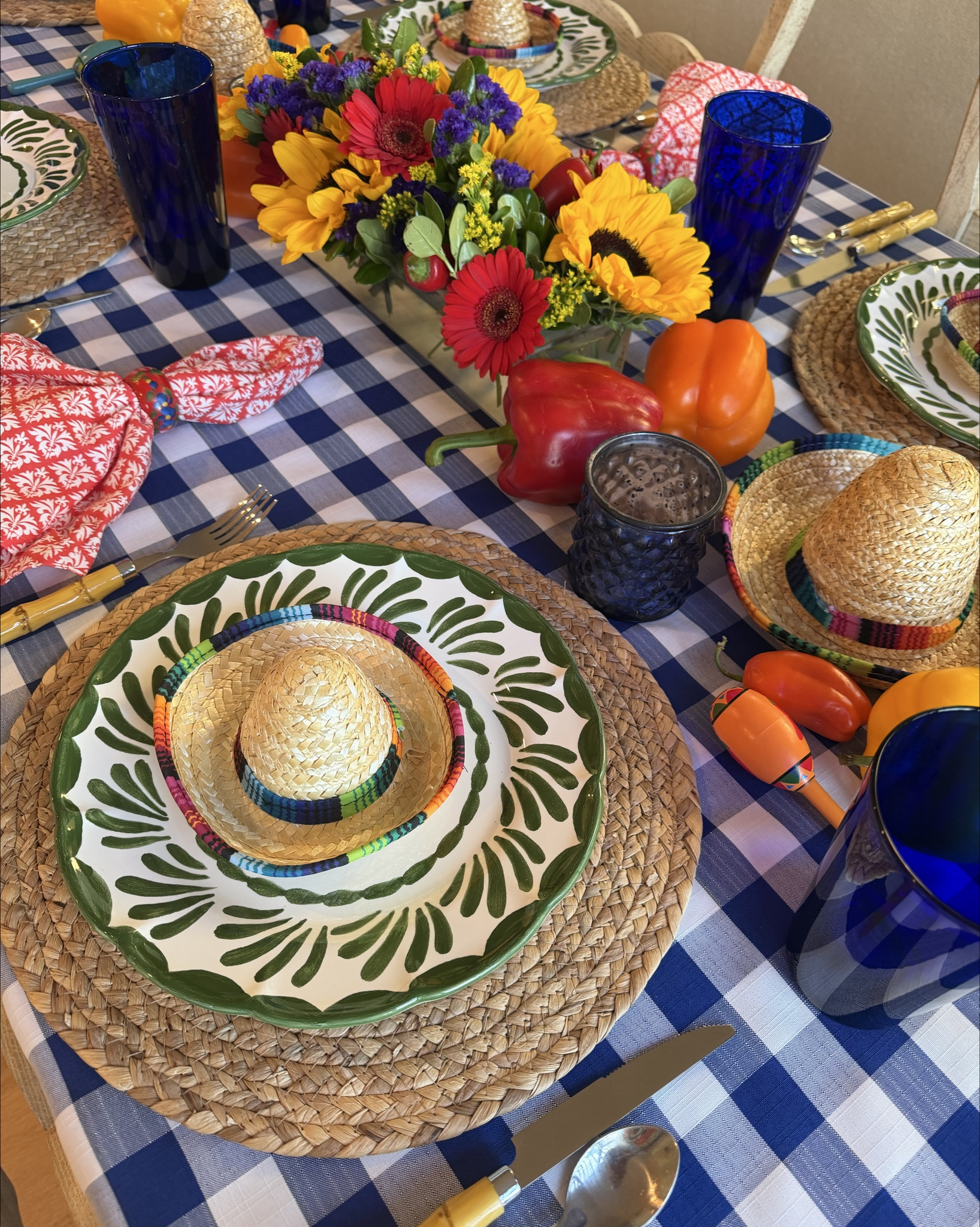 Who doesn’t love a good Mexican dinner or fiesta party!? 🌮✨

Cinco de Mayo has always been special to our family since one of my daughters was born on May 5th, so I love creating a festive table each year.

We’re having neighbors over tonight, and this is the bright and happy table I put together—full of color, fresh peppers, and fun touches like mini sombreros.

My @VIETRI  plates are favorites because they’re so versatile and work beautifully for so many different tables.

Save this for your next gathering and share with a friend who loves a festive table 💙

#LTKfoodie #LTKHome #LTKdayinmylife