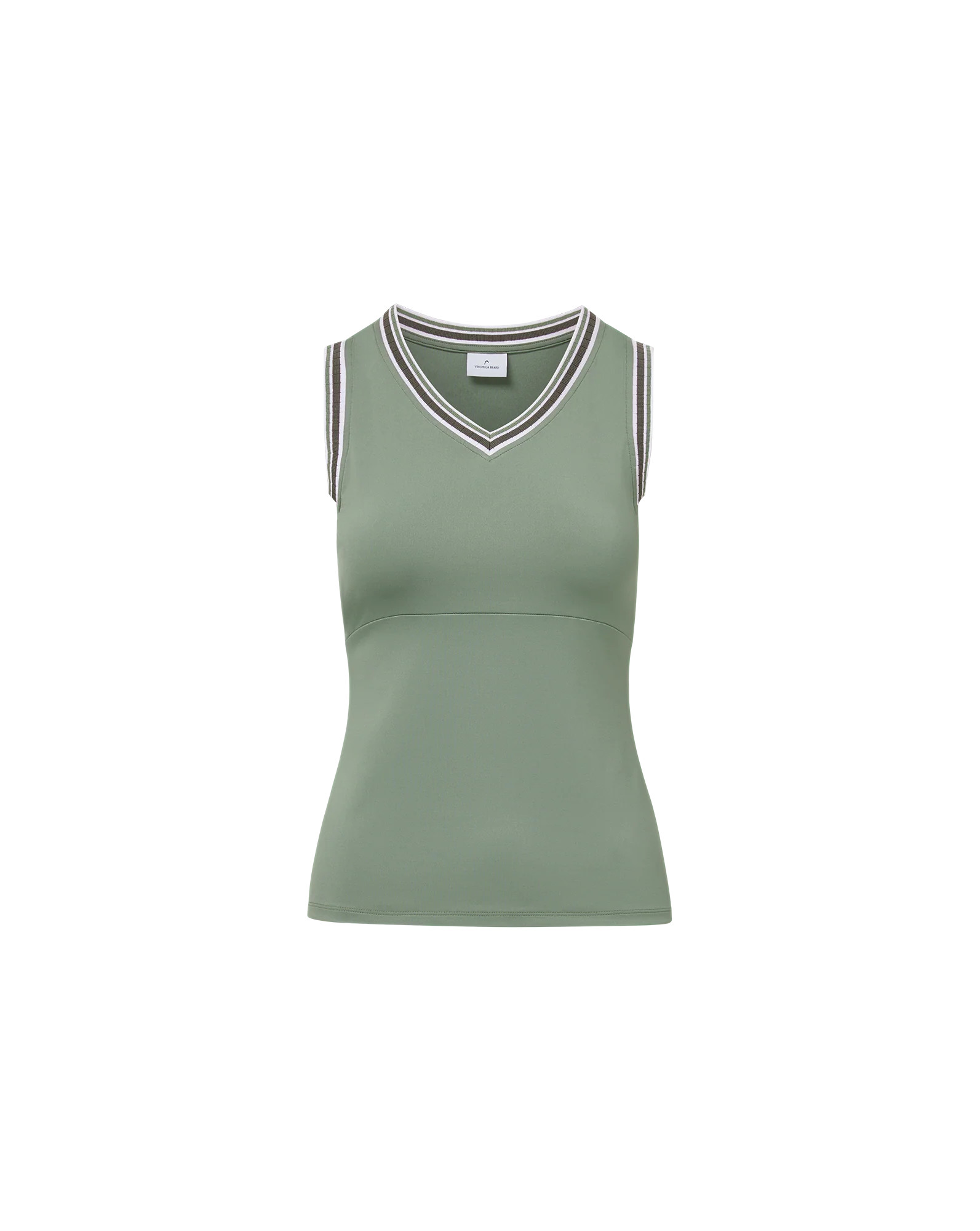 Spin Striped-Trim Tank Top | Veronica Beard