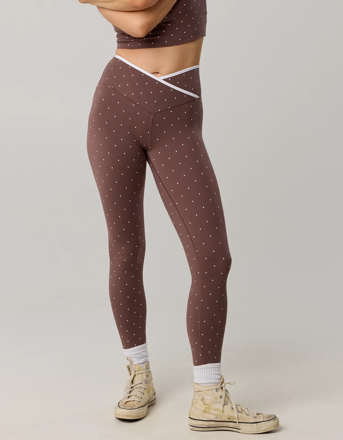 OFFLINE By Aerie Real Me Tipped High Waisted Crossover Legging | Aerie