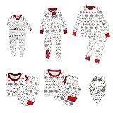 HonestBaby Baby-Organic Cotton Holiday Family Jammies, Jumbo Fair Isle, Women's 2-Piece Pajama Set S | Amazon (US)