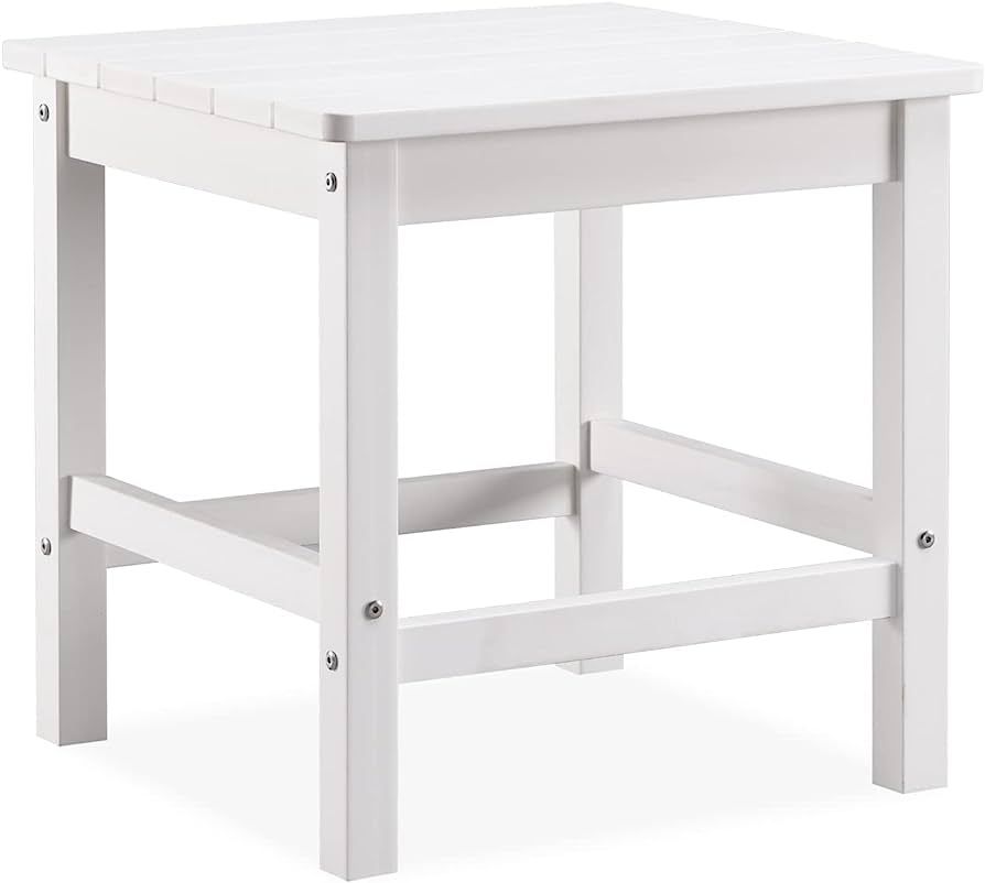 Psilvam Oversized Outdoor Side Table, 19.68" Poly Lumber Adirondack Side Table, Weather Resistant... | Amazon (US)