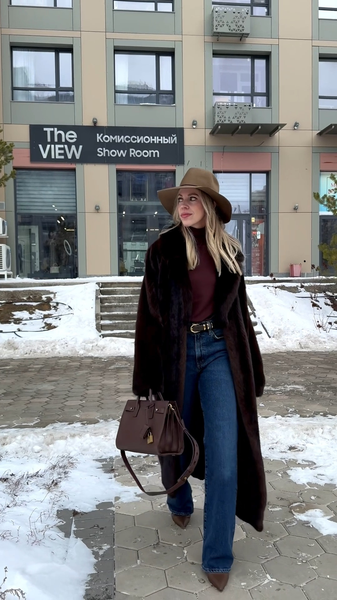 Dark brown fur coat, AGOLDE wide leg jeans, fur coat with jeans winter outfit

#LTKSeasonal #LTKSaleAlert #LTKOver40