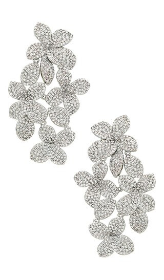 Alyssa Drop Earrings in Silver | Revolve Clothing (Global)