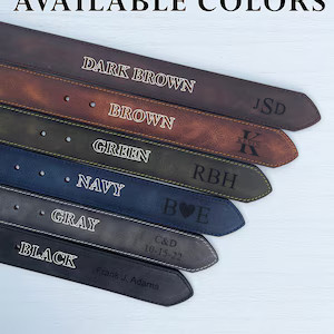 Custom Handmade Belt  Anniversary Gift  Engraved Leather - Etsy | Etsy (US)