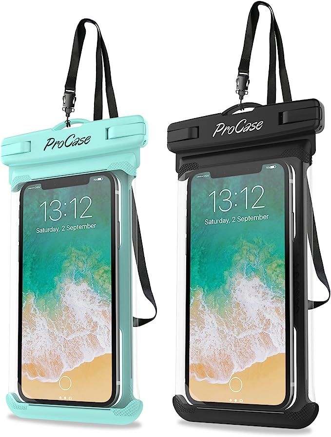ProCase Universal Waterproof Case Phone Dry Bag Pouch Compatible with iPhone 13 Pro Max Mini, 12 ... | Amazon (US)