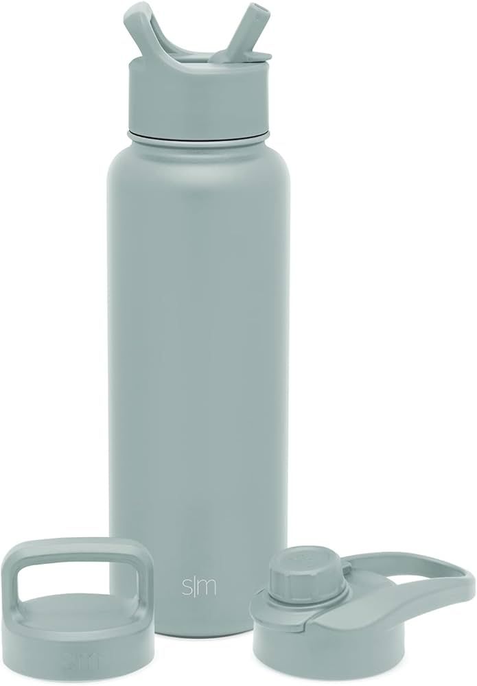 Amazon.com: Simple Modern Water Bottle with Straw, Handle, and Chug Lid Vacuum Insulated Stainles... | Amazon (US)