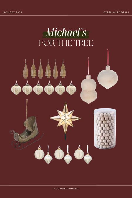 Michaels sale: for the Christmas tree 

Ornaments, garland, holiday decor, Christmas decor finds, budget friendly 

#LTKsalealert #LTKhome #LTKCyberWeek