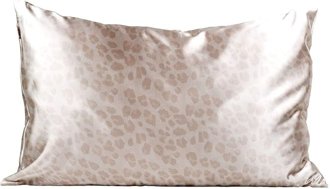 100% Satin Pillowcase, Vegan Silk Pillowcase, Standard (Leopard) | Amazon (US)