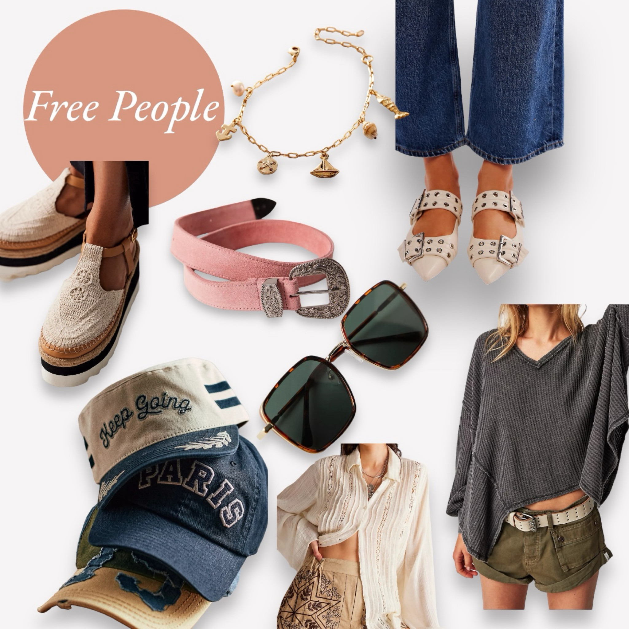 Free People
Boho style
Boho fashion
Pointed flats
Charm bracelet 
Summer sale
FP style
FP fashion
Summer hat 
Espadrilles 
Summer shoes
Flats
Thermal top
Boho top
Sunglasses
Summer style #LTKSummerSales 

#LTKSaleAlert #LTKShoeCrush