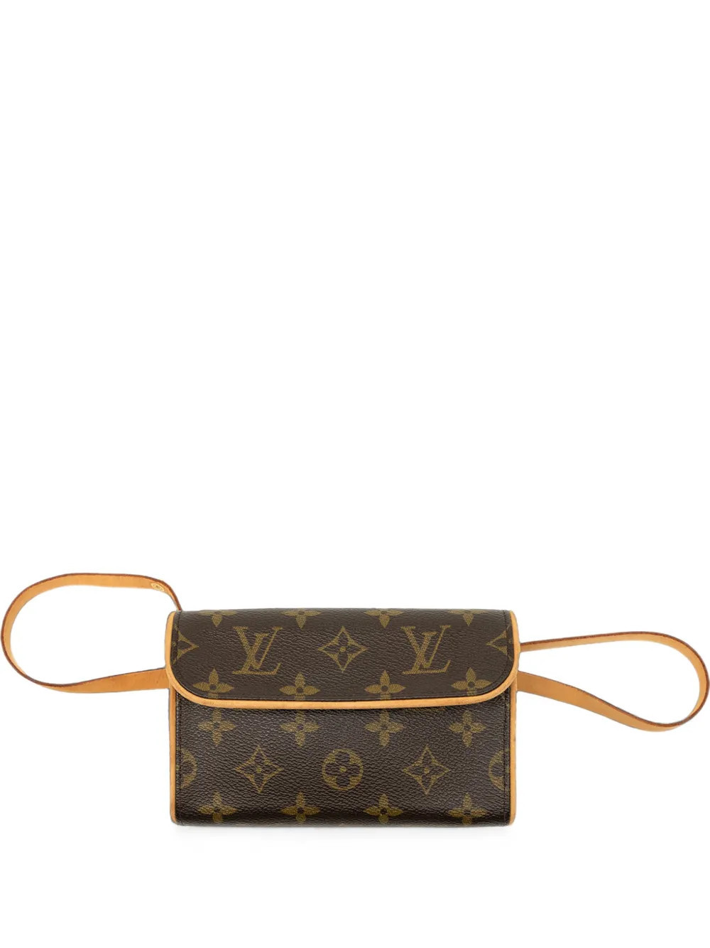 Louis Vuitton Pre-Owned 2003 Monogram Pochette Florentine belt bag - Brown | Farfetch Global