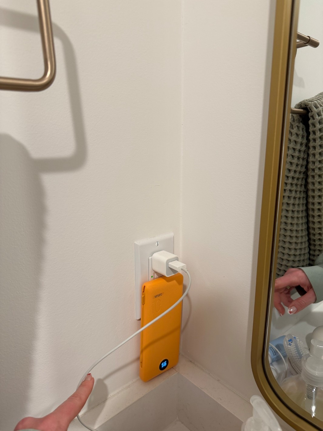 My portable charger. Love this for travel! 