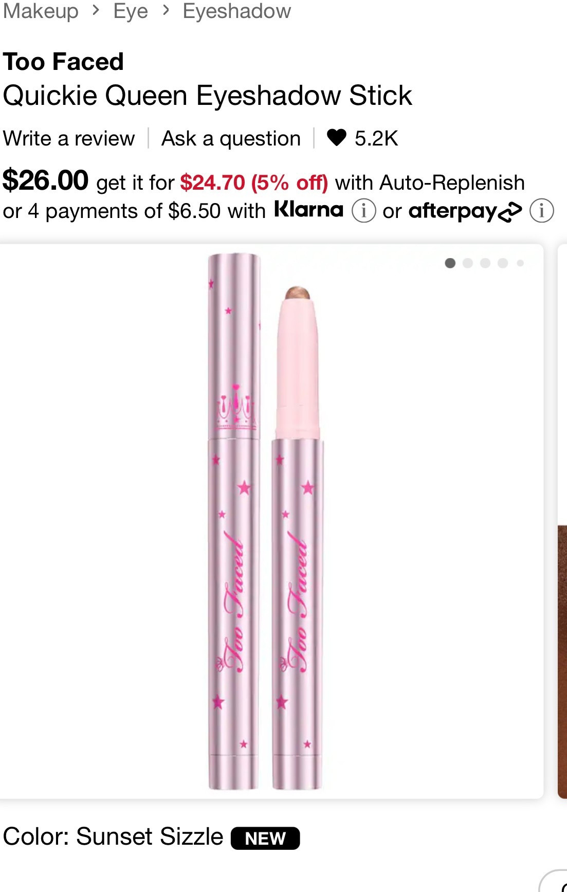 Best eyeshadow stick! In tue color sunset sizzle 