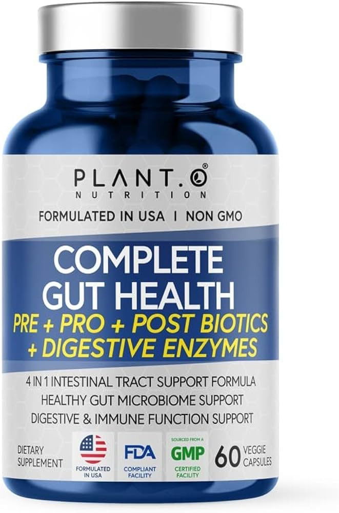 4-in-1 Prebiotic Probiotic & Postbiotic for Women & Men, Complete Gut & Digestive Support Supplem... | Amazon (US)