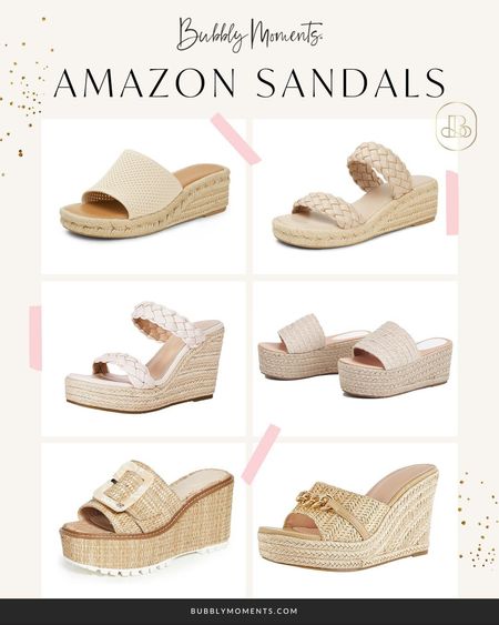 Amazon Sandals. Women's Fashion and Accessories. Outfit Ideas#LTKstyletip #LTKtravel #amazonfashion #womensfashion #womenssandal #shoes #flat #wedge #nudesandal #slides

