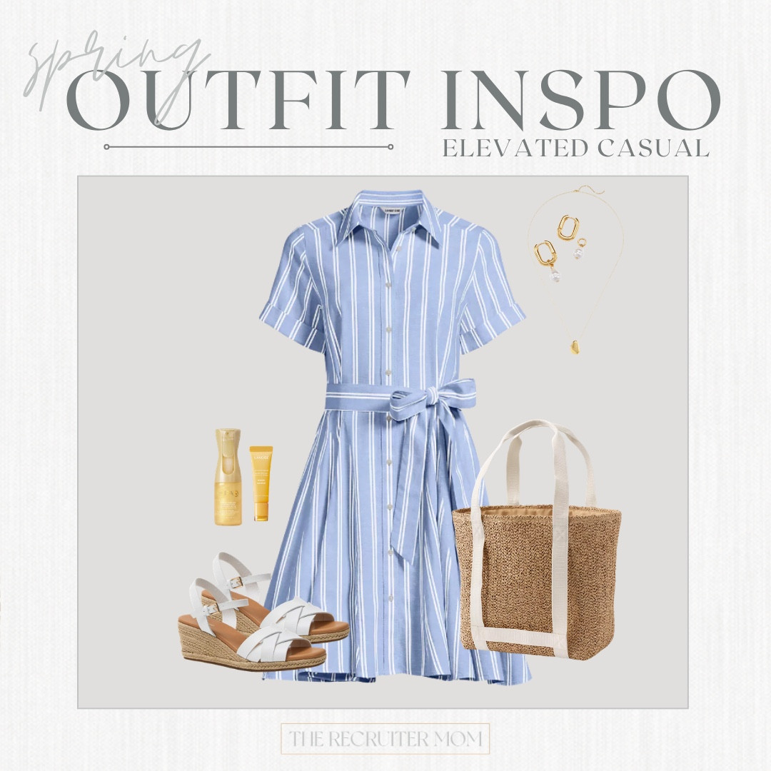 Lands End Spring Blue Striped Shirt Dress #springdress #springoutfit #motherdaylook 

 

#LTKMothersDay #LTKOver40 #LTKMidsize