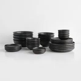 Rim Matte Black Dinnerware Collection | Unison