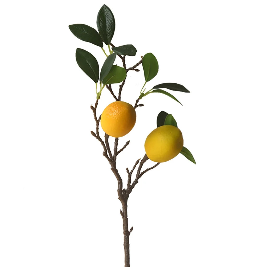 CIYISON Artificial Lemon Branch for Kitchen Party Decoration Yellow Fake Lemon Decor Spring Picks... | Walmart (US)
