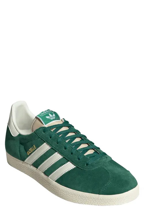 adidas Gazelle Sneaker in Dark Green/Cream White at Nordstrom, Size 10 | Nordstrom