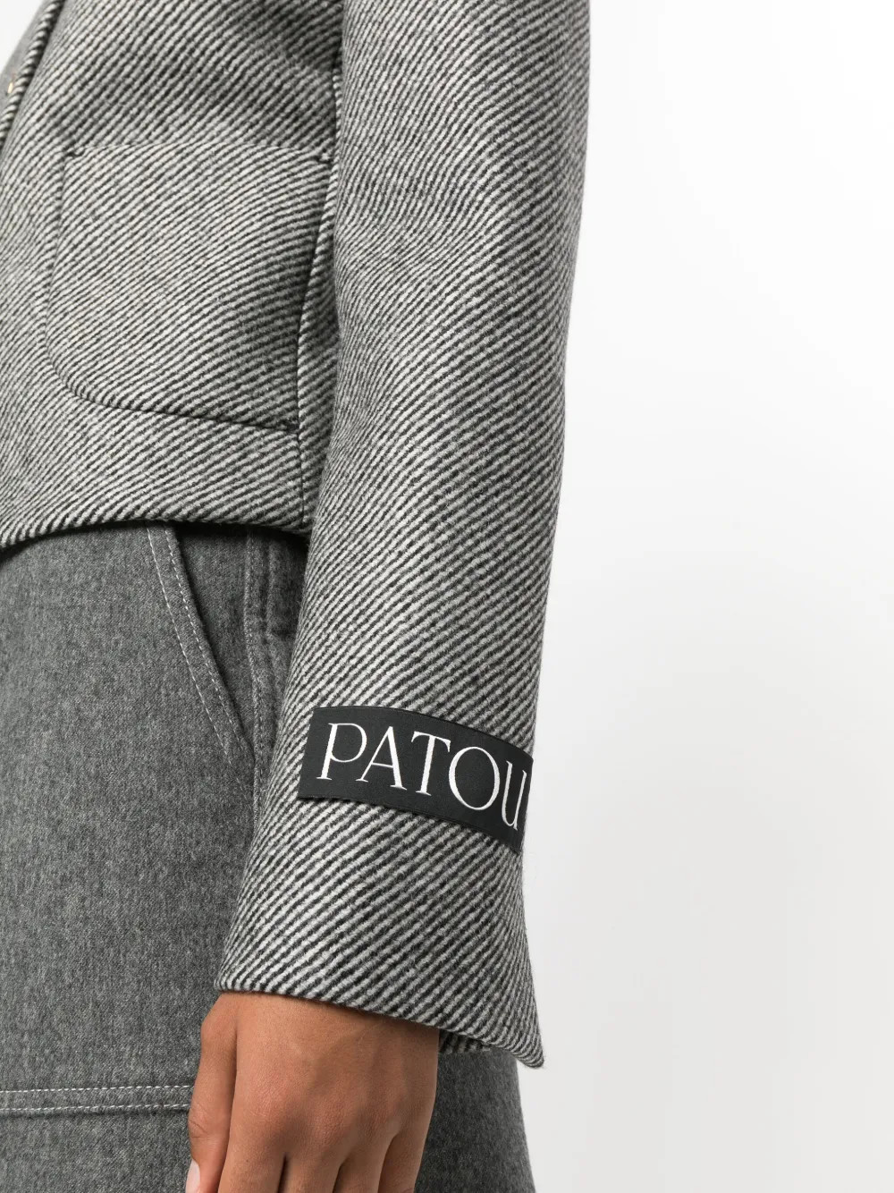textured virgin-wool short jacket | Farfetch Global
