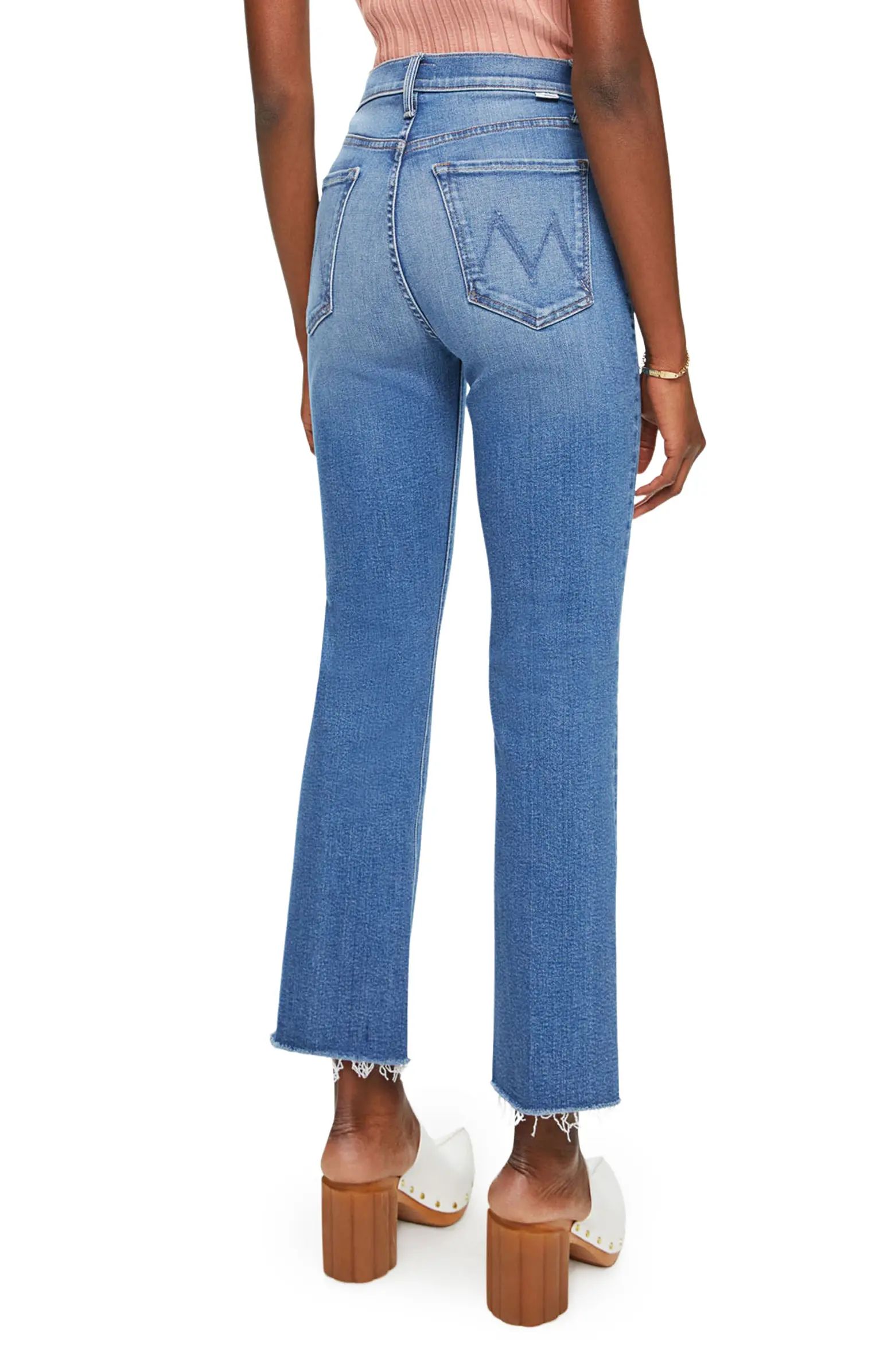MOTHER The Tripper Frayed High Waist Ankle Bootcut Jeans | Nordstrom | Nordstrom