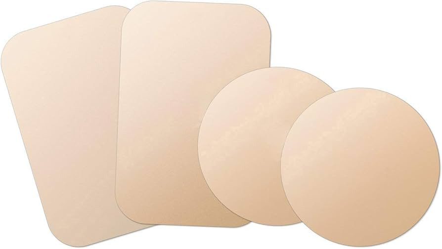 WixGear Mount Metal Plate with Adhesive for Magnetic Cradle-Less Mount -X4 Pack 2 Rectangle and 2... | Amazon (US)
