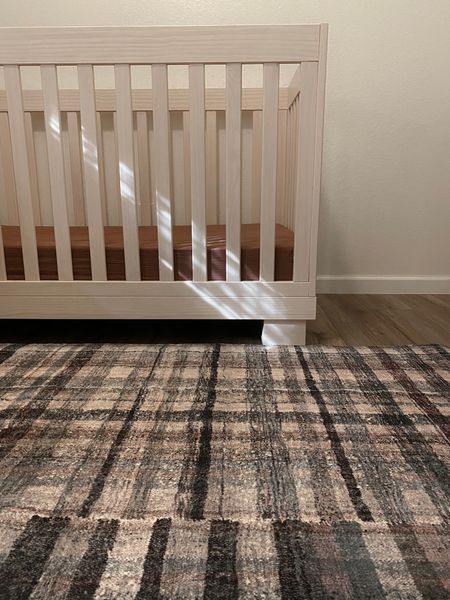 Nursery rug. Crib. Plaid rug. Loloi rug. Humphrey rug. 

#LTKhome #LTKbaby #LTKSeasonal
