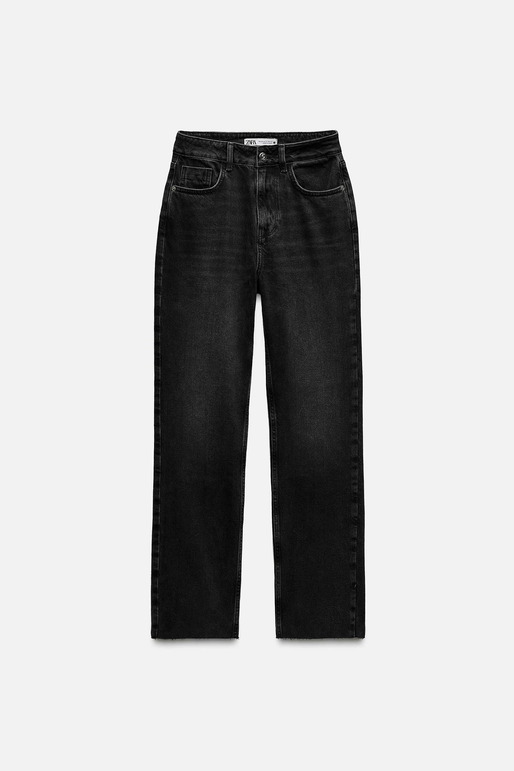 Z1975 DENIM STRAIGHT CUT JEANS WITH A HIGH WAIST | Zara US