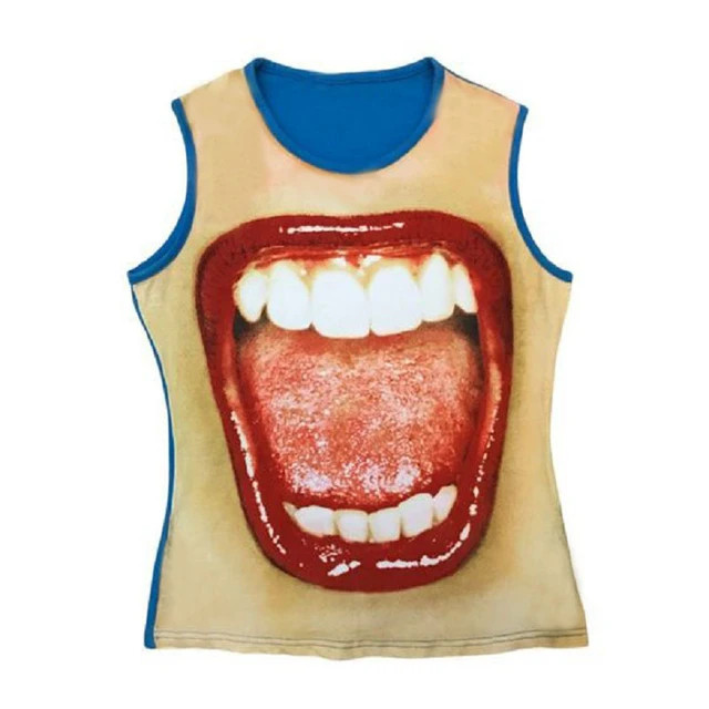 Summer Hip Hop Show Teeth Tank tops Sleeveless Female Summer fashion Y2k Streetwear Harajuku Tops... | AliExpress (US)