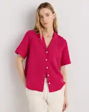 100% Organic Cotton Gauze Short Sleeve Shirt | Quince