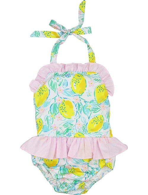 Lemon Print Swimsuit - Shipping Late April | Cecil and Lou