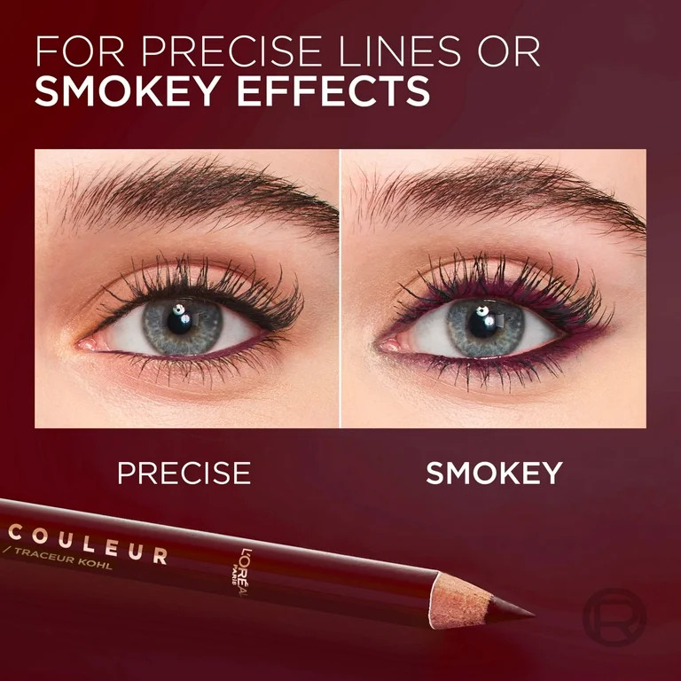 L'Oreal Paris Haute Couleur Kohl Pencil Eyeliner, Burgundy Cashmere, 0.03 oz | Walmart (US)