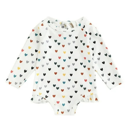 Baby Swimsuit Toddler Baby Kids Girls Cartoon Bodysuit Long Sleeve Bathing Suit Beach Wear Swimwear Swimming Pools Swimwear Holiday Swimsuit Set | Walmart (US)