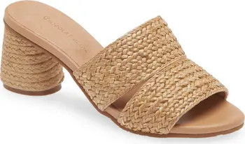 Raffia Slide Sandal (Women) | Nordstrom