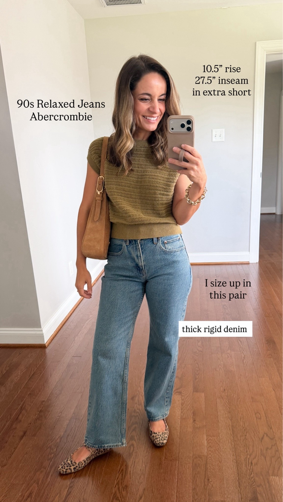 I share a lot of petite jeans but these are my personal top five for fall and winter. 

Abercrombie 90s Relaxed: 25 extra short in medium wash / 10.5” rise / 27.5” inseam 
Green sleeveless top: xxs 

My perfect jeans are slim wide or relaxed straight. A high rise 10-10.5” and a full length 27.5-28” inseam. I know there are lots of different preferences and needs so send them my way and I will round up some top picks for the requests I receive as well.

#LTKPetite