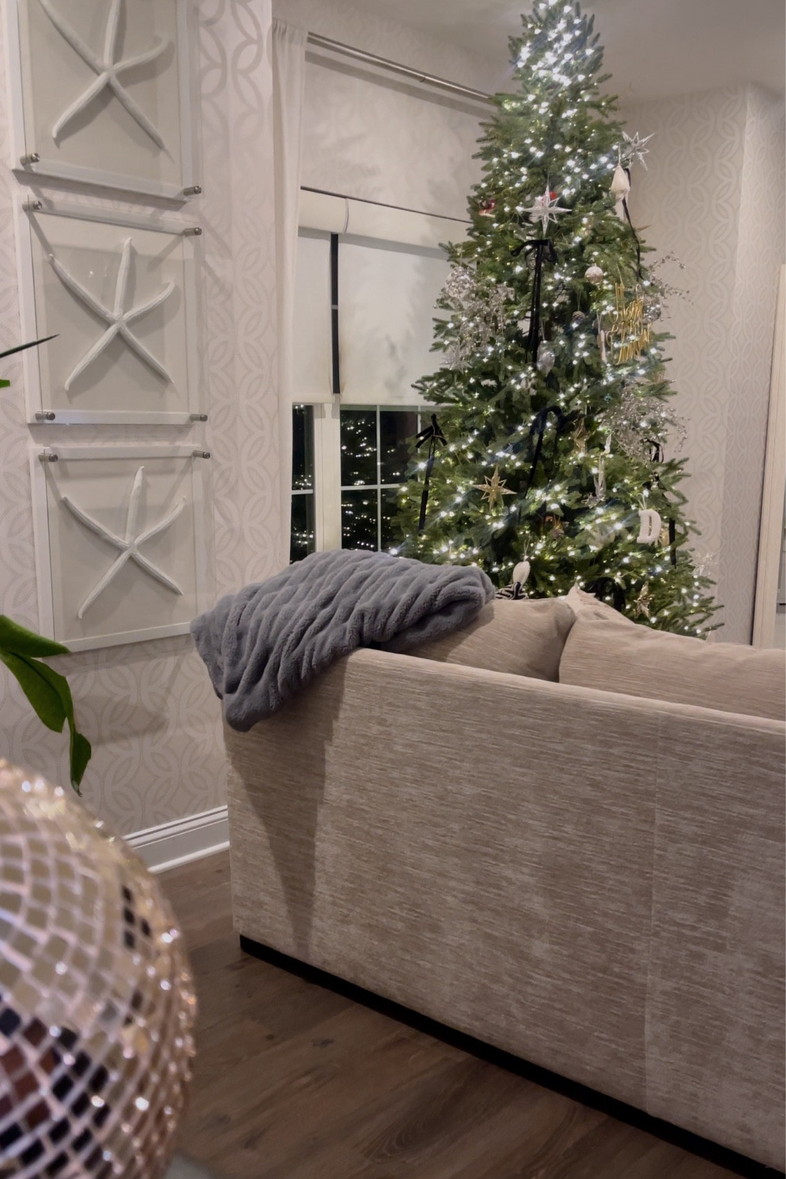 Christmas Tree 2024 - Black, Neutrals, and Gold. Tree is from Home Depot and similar to the Grand Fir!

#LTKHome #LTKHoliday #LTKSeasonal